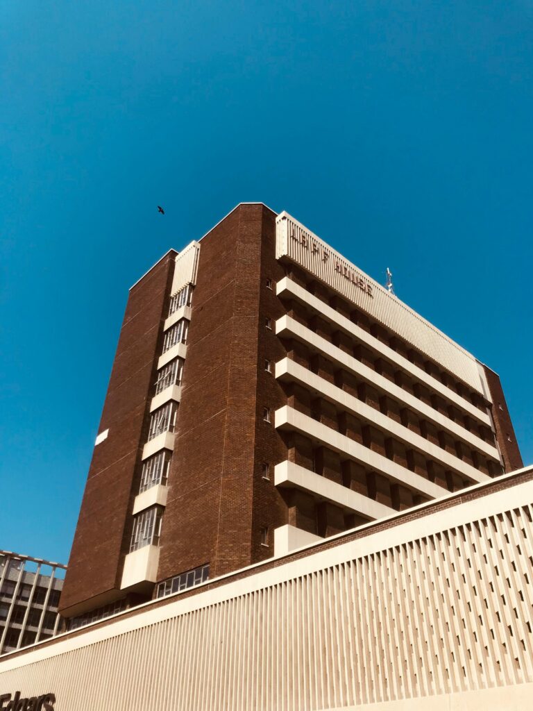 View of a contemporary old ae home in Bulawayo, Zimbabwe.