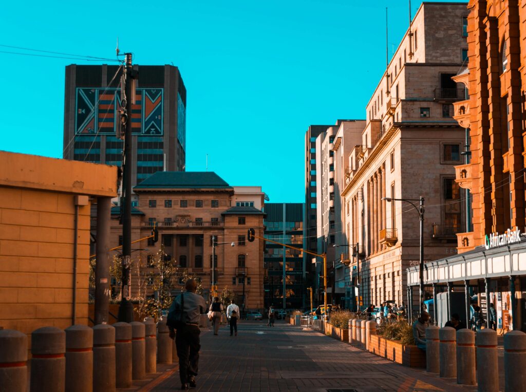 A vibrant city showcasing old people's homes in Johannesburg